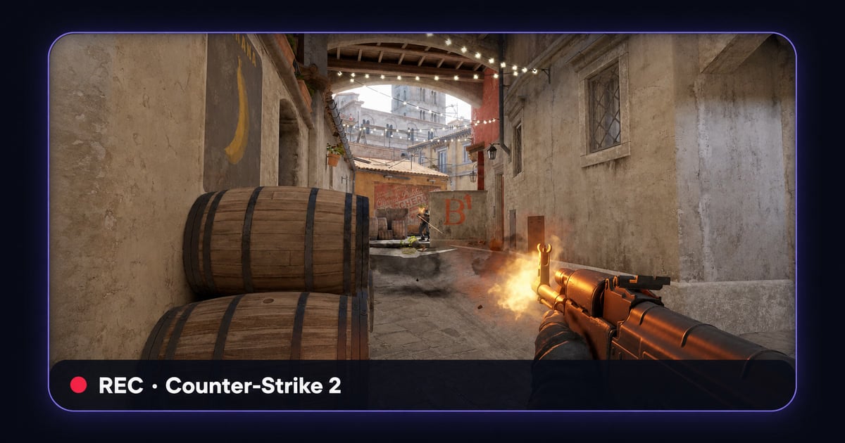 Counter-Strike 2 플레이를 DOR가 자동 녹화하는 기능 예시 이미지