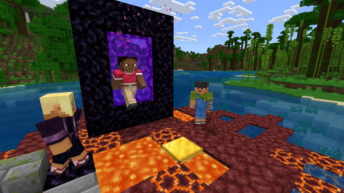 In-game screenshot of Minecraft