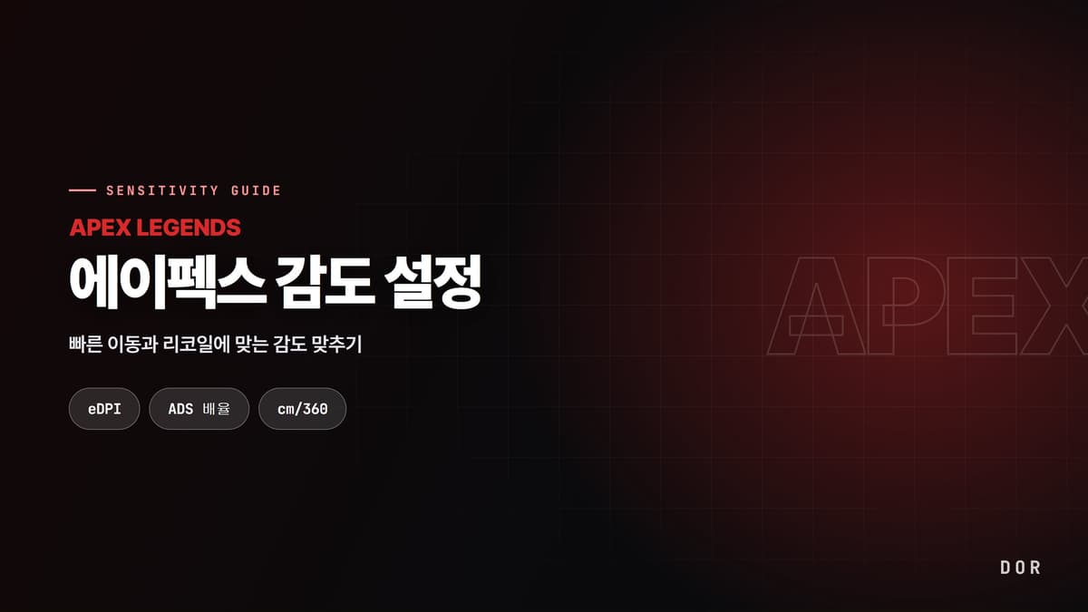 Apex Legendsの感度を調整するゲーミングマウスとデスクセットアップ