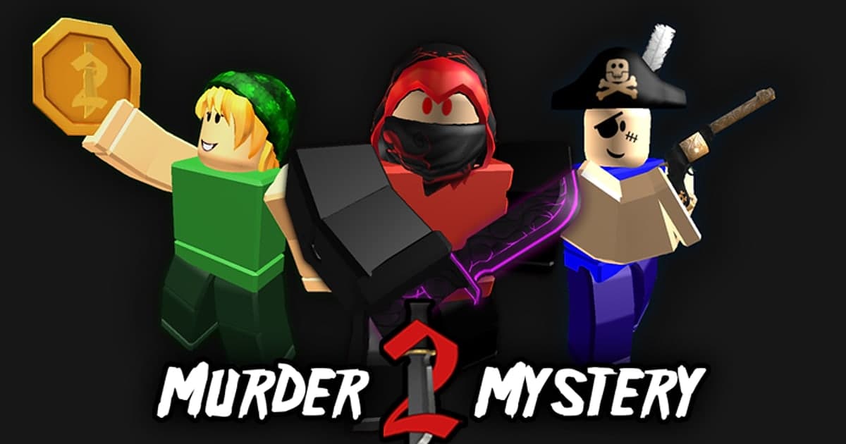 ナイフと銃を持つキャラクターとロゴが並ぶMurder Mystery 2の公式サムネイル