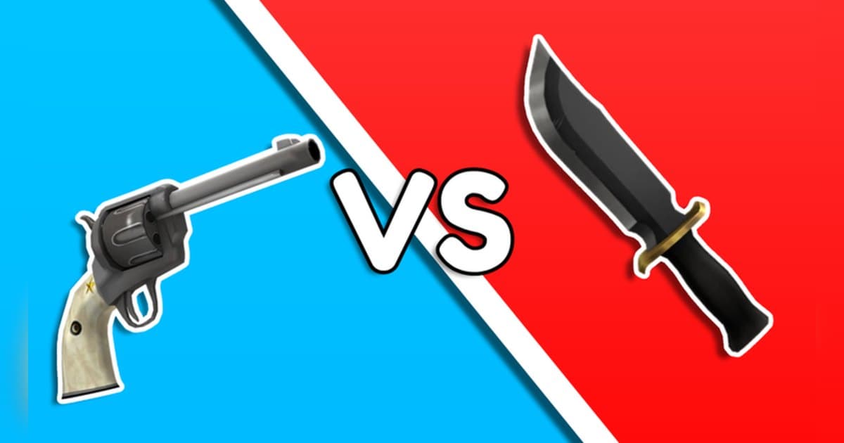 Official experience thumbnail for the Roblox experience Murderers VS Sheriffs by MVS Duels Community