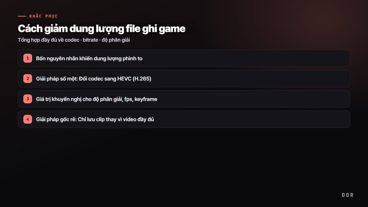Bảng tính bitrate và dung lượng lưu trữ mỗi giờ khi quay PUBG
