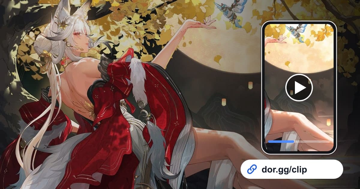 Art gameplay Wuthering Waves dengan HP yang memutar klip dan link share dor.gg