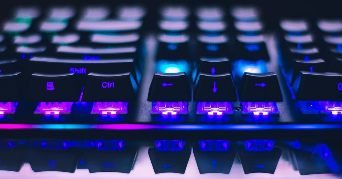 Gaming mechanical keyboard with RGB backlighting