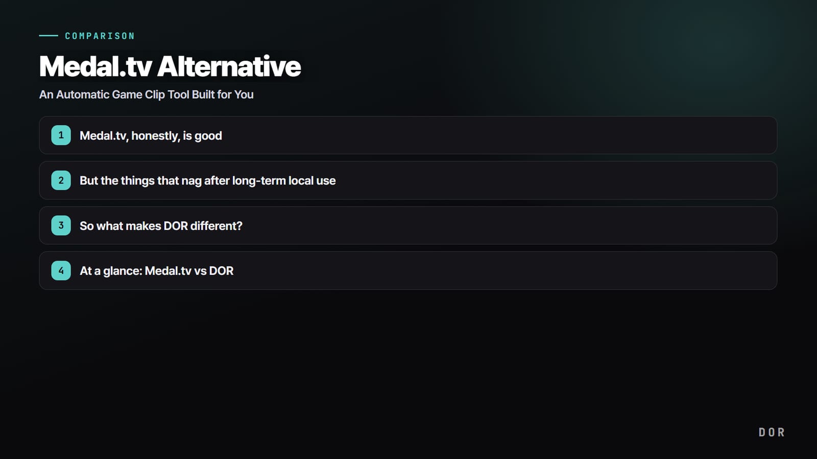 Medal.tv Alternative — step-by-step overview graphic